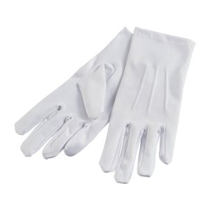 Rękawiczki dziane koloru białego wzór 543/MON